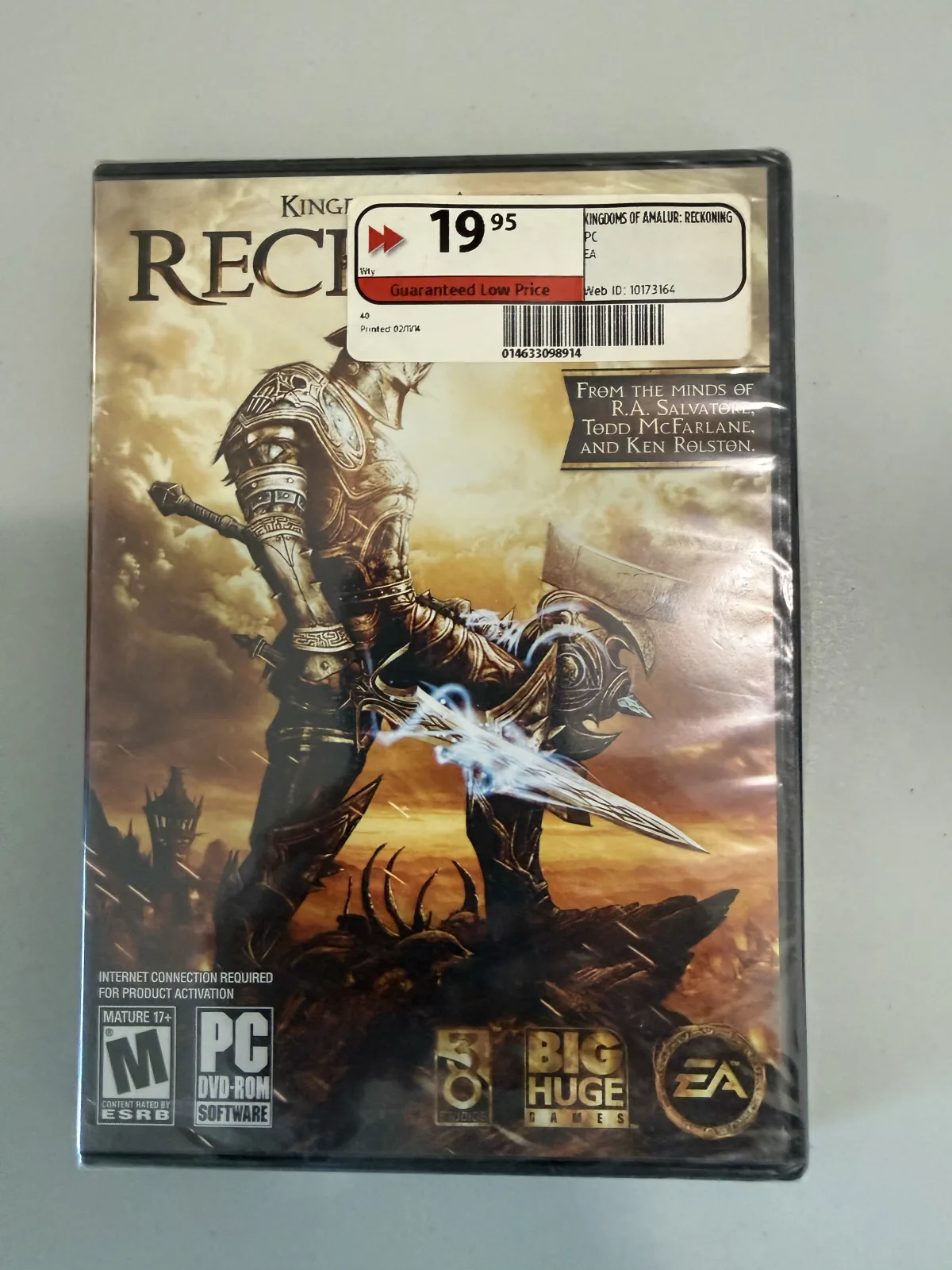 Kingdoms of Amalur: Reckoning – PC DVD – Brand New Sealed