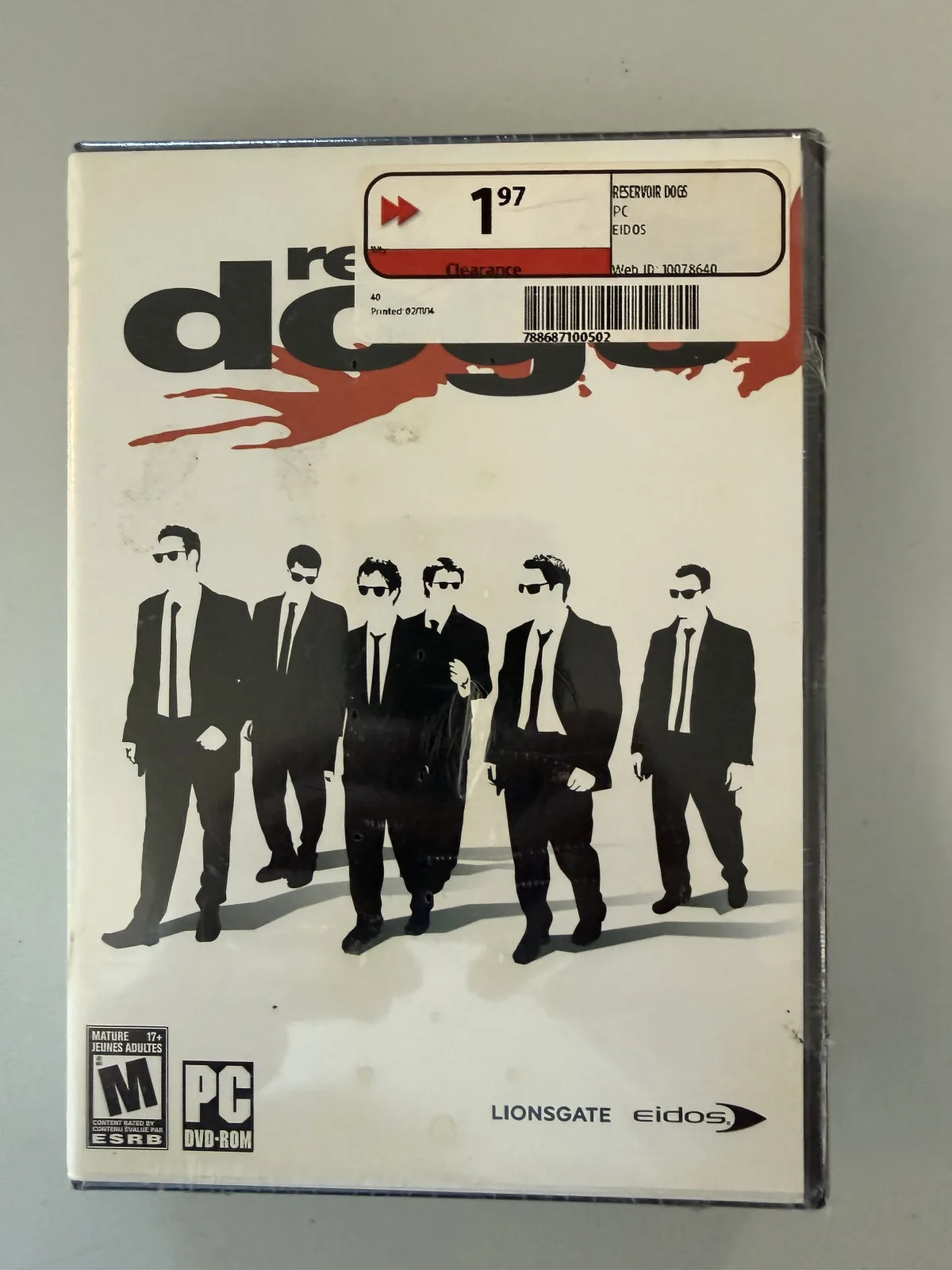 Reservoir Dogs – PC DVD – Brand New Factory Sealed