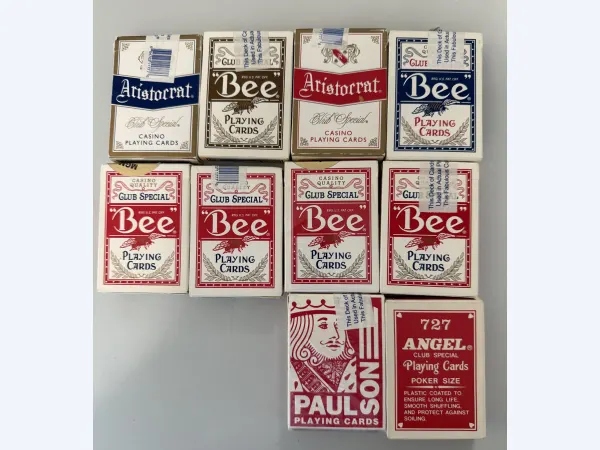 Vintage Las Vegas Casino-Used Playing Cards Collection – 10 Decks