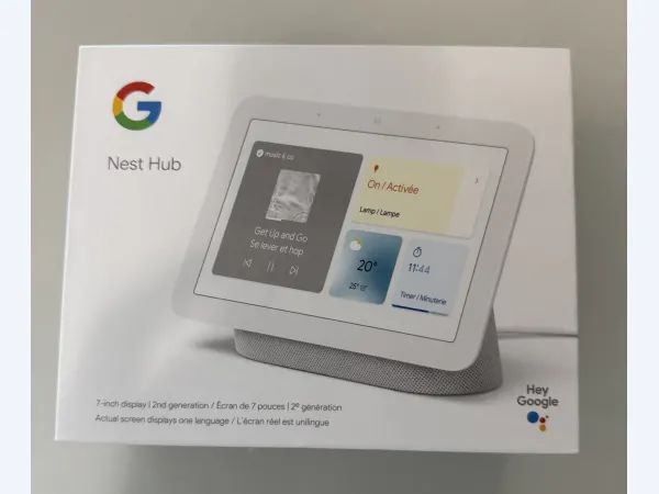 Google Nest Hub 2nd Gen – Chalk White – For Parts or Repair